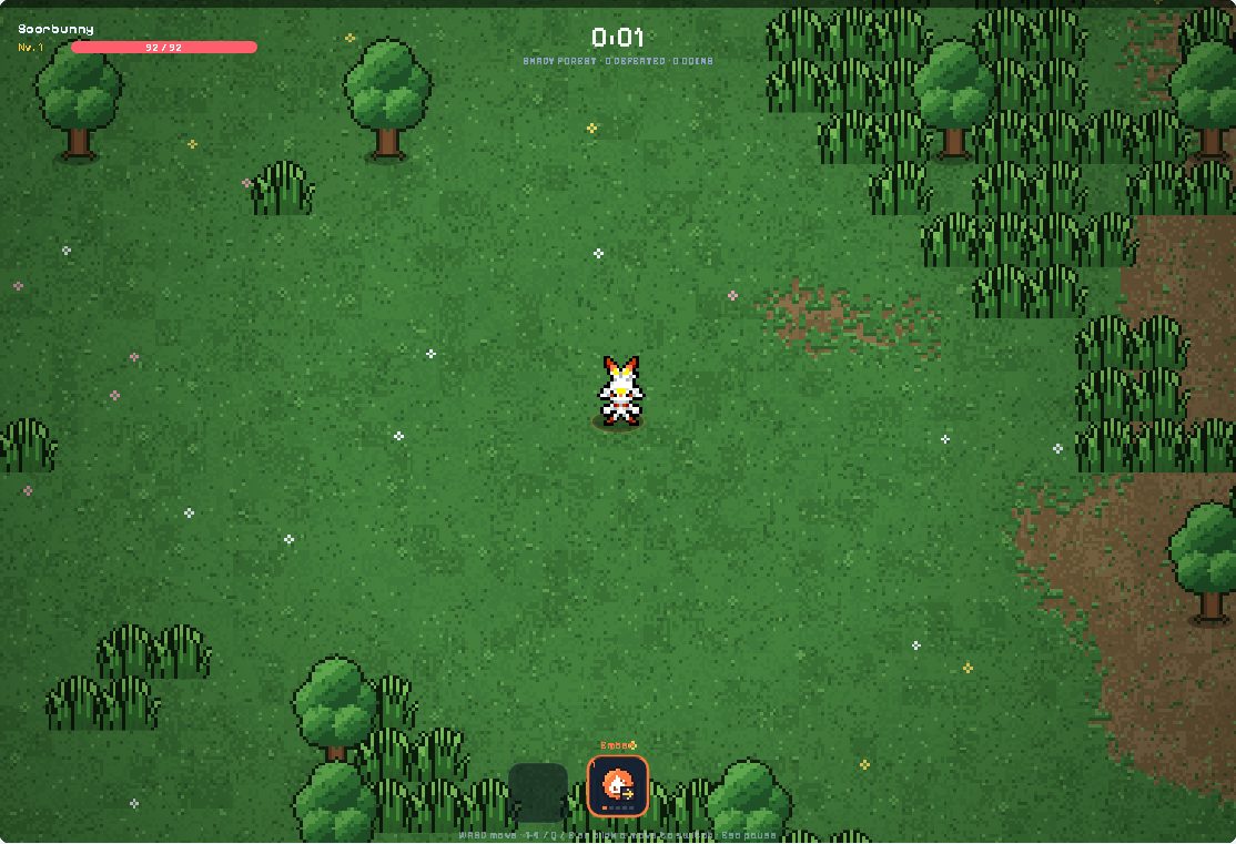 Vista previa del juego · Poke Survivor